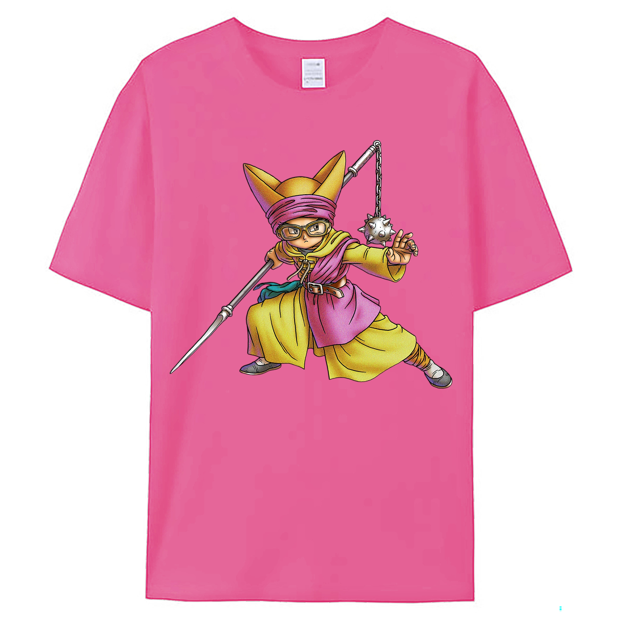 （画像用） ドラゴンクエスト Doragon Kuesuto Dragon Quest レディースカジュアルプリントTシャツ（綿100％）